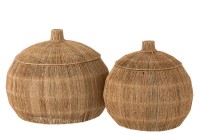 J-Line Set 2 Manden Dantya Bal Natural Jute