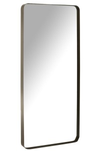 J -Line Spiegel Markus - Metal/Glass - Black - Large - 180 x 80 cm