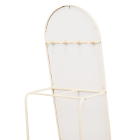 Mirror - Pass Mirror+Clothrack - Metal - Sand - 45x43x150cm