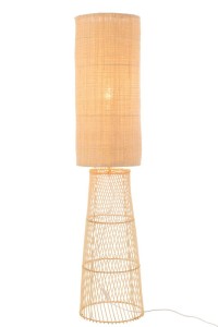 J-Line Lamp Room Linen/Bamboo Natural