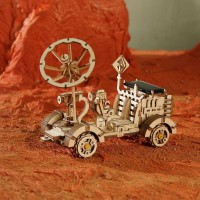 3D Wooden Solar Powered Puzzle Rambler Rover, Robotime, LS401, 18x8.5x13cm