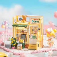 DIY House Mind-Find Bookstore, Robotime, DG152, 12.2x10x13.3cm