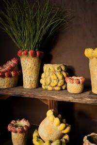 Fruitsy Yellow Round Terra Pot Lemon Finish L