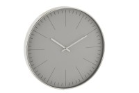 J-Line Silvester clock - plastic - silver - Ø 39 cm