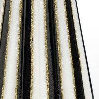 Decoratie Kerstboom - H40 x Ø9 cm - Glas - Wit, Zwart