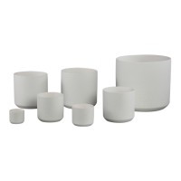 Fatima White Round Ceramic Pot XXL