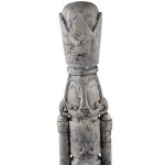 Bastian Grey Cement Nutcracker Statue L