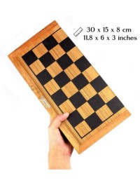 Logica Giochi Wooden Chess and Backgammon in 1 travel game, LG610, 32x16x9cm