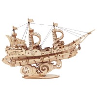 Robotime, 3D Houten Puzzel Sailing Ship, TG305, 20x4,6x12cm