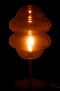 J-Line Table Lamp Honey Spoon Glass Brown