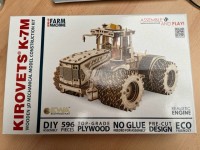 Eco-Wood-Art 3D Mechanical Puzzle, Tractor K-7M, 1065, 35.6x22.8x20cm