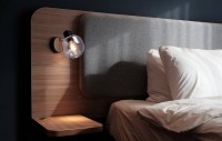 Glass wall Spot "Fumoso", wall lamp made of black and smoke glass in black, and nature, with E14 socket, for dining room, living room, hallway or office, lamp for living room, dining room, hallway or hallway 16 x 14 cm