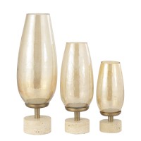 Sajeth Brass Luster Glass Stormlight On Base S