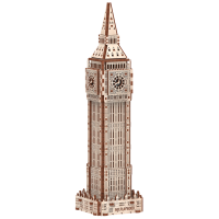 mr. Playwood 3D Wooden Puzzle, Big Ben, 10407, 9.5x9.5x36cm