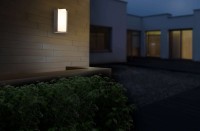 LED on the outside wall lamp "Rico" 14.8 cm high, made of metal and plastic in anthracite, with integrated LED