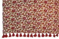 J-Line Plaid beach flowers - cotton - red