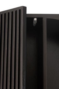 J-Line Rack Fashion Mango Wood/MDF Black