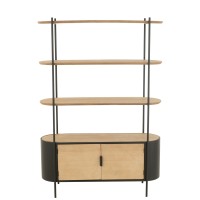 J-Line Rek Uvy Ijzer Naturel/Zwart