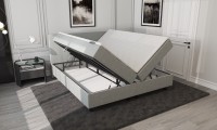 Mörgenn Opberg Boxspring Lichtgrijs 180x210