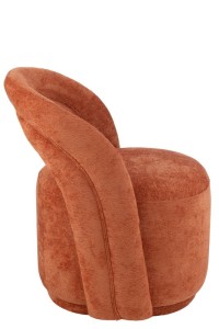 J -Line Chair Accent - Textile - Orange/Rust