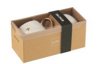 J-Line Box Of 2 Bag Cat Porcelain White/Or