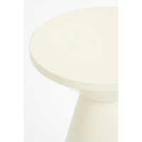 Jim Bijzettafel - H45 x Ø31 cm - IJzer - Off-white