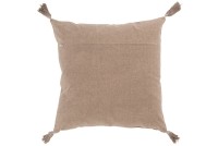 J-Line cushion Brush - cotton/velvet - brown