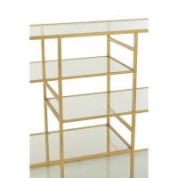 J-Line Console Ijzer/Glas Goudkleurig