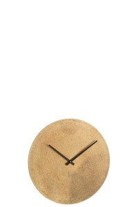 J-Line Round clock - metal - gold - S - Ø 37 cm