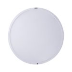 Wiktor White MDF Round Wallpanel Swirl Carved M