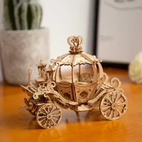 Robotime, 3D Houten Puzzel Pumpkin Cart, TG302, 15,5x7x11,5cm