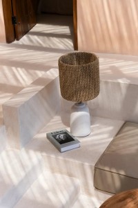 The Chalki Table Lamp - White Natural