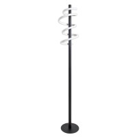 LED staande lamp "Belleza", moderne vloerlamp gemaakt van metaal en plastic in zwart en wit, met stevig ingebouwde LED's, 140 hoog, verlichting voor woonkamer, eetkamer, slaapkamer of kantoor.