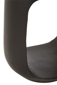 J-Line Side Table Pod Recycled Wood Black