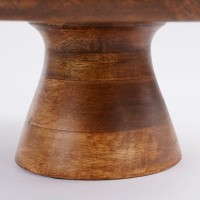 Tallo Cake stand - H10 x Ø30 cm - 100% FSC Mango wood - Dark brown