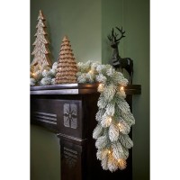 Nagoya Guirlande met LED Verlichting en Timerfunctie  - L270 x Ø20 cm - Groen