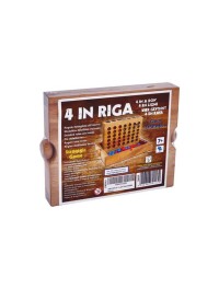 Logic Giochi Wooden Board Game 4 in a Row, LG139, 19x15.5x4cm