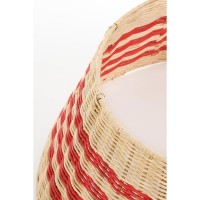 Kerstboomrok - H25 x Ø60 cm - Rotan - Beige, Rood
