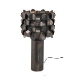 Jaye Black Iron Table Lamp Bended Circle Pattern