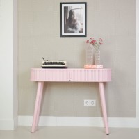 Bijzettafel - Lichtroze - MDF - 100x33x76cm