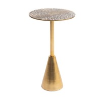 The Croco Side Table - Brass