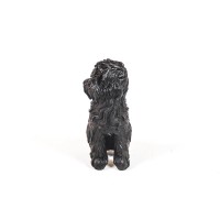 Ornament - Labradoodle Dog - Polyresin - Black - 16x23,5cm