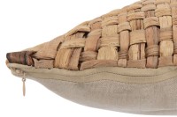 J-Line cushion Square 1 Side - wicker/textile - natural - small