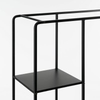 Jules Shelving unit - L76 x W30 x H178 cm - Metal - Black