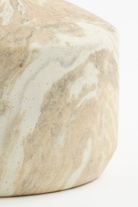 Trentino Vase - L32 x W28 x H27 cm - Ceramic - Beige