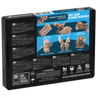 Mr. Playwood 3D Houten Puzzel Carousel klein, 10404, 12,5x12,5x17,5cm.
