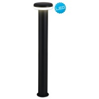 LED outer socket light "mushroom", made of metal and plastic in anthracite, with integrated LED