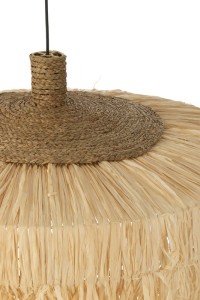 J-Line hanging lamp Round - jute - natural