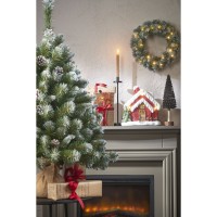Empress Kunstkerstboom in Jute - H90 x Ø71 cm - Frosted Green