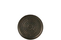 J-Line plateau Round Classic - iron - bronze - small